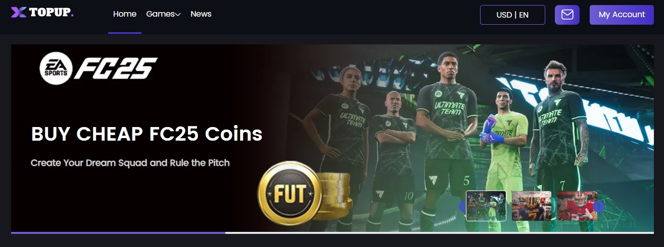  FC 25 coins purchase on XTopup